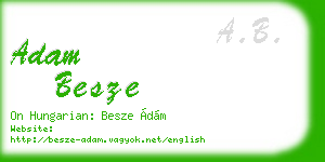 adam besze business card